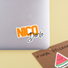 Personalized name sticker