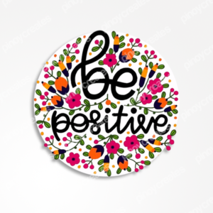 be positive sticker