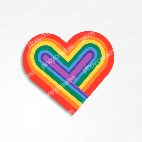 Pride heart – Sticker - pinoycreates