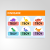 Cute Dinosaur label sticker